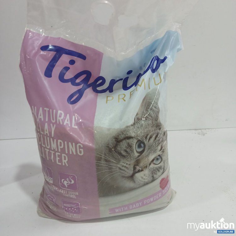 Artikel Nr. 950972: Tigerino Natural Clay Clumping Litter with Baby Powder Scent 12kg 
