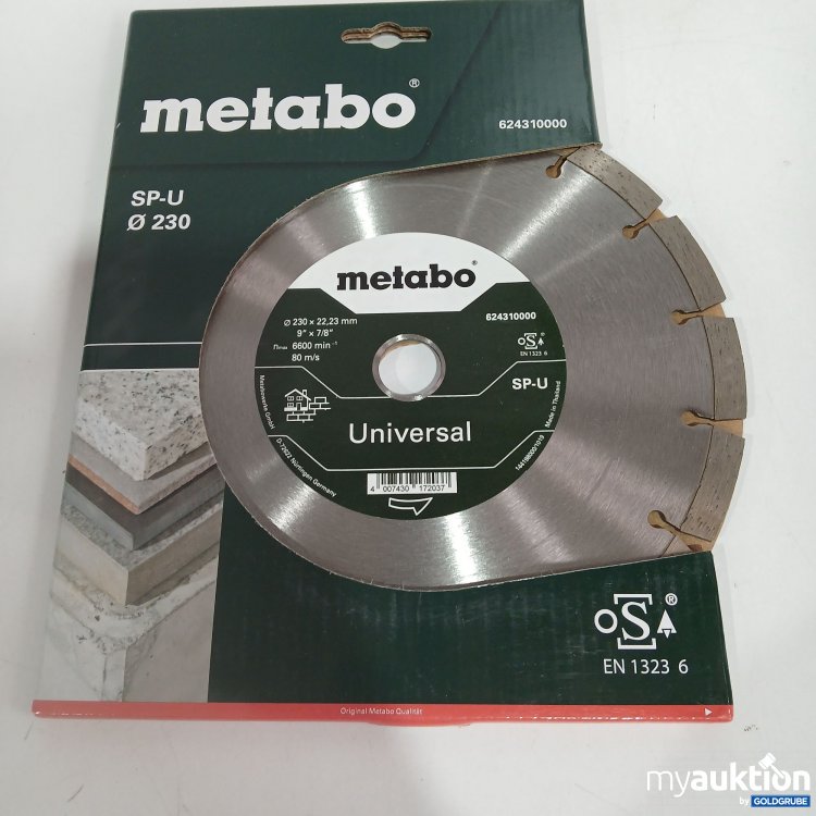 Artikel Nr. 439973 Artikel Nr. 439973: Metabo Universal Diamanttrennscheibe SP-U 230 624310000