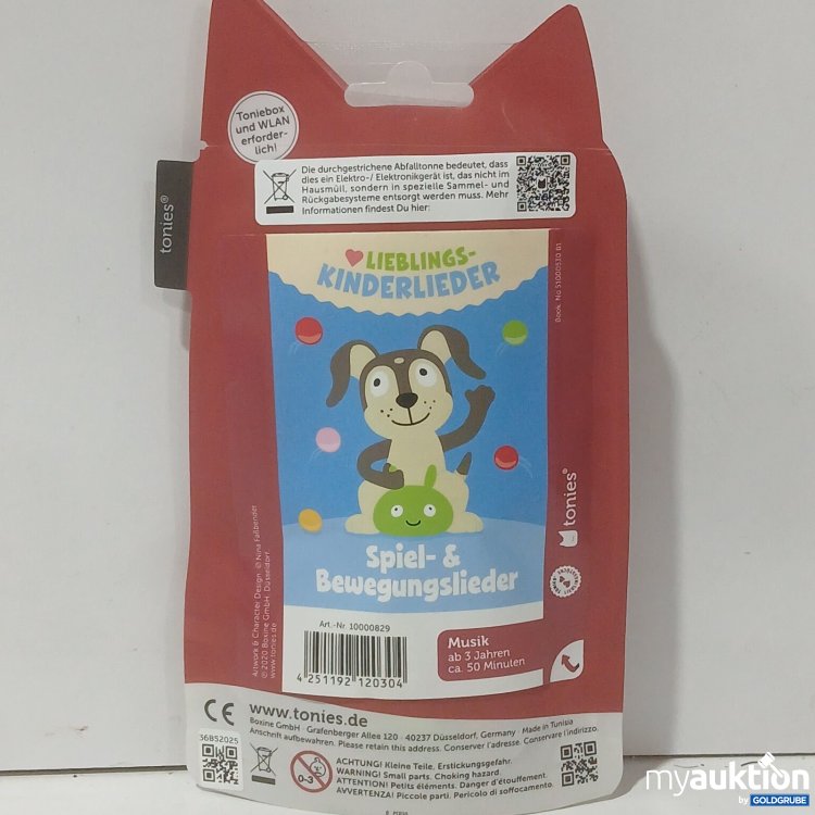 Artikel Nr. 524973: tonies Hörfigur Lieblings-Kinderlieder Spiel- & Bewegungslieder Art.-Nr. 10000829 (Originalverpackt)