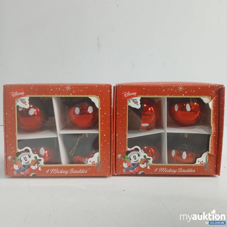 Artikel Nr. 939973 Artikel Nr. 939973: Disney Weihnachtskugeln Mickey je 4Stk rot+schwarz