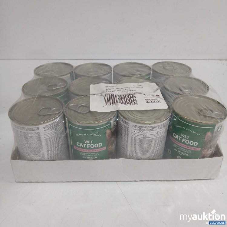 Artikel Nr. 950973: Amazon Katzenfutter Salmon Chunky in Jelly 12x405g