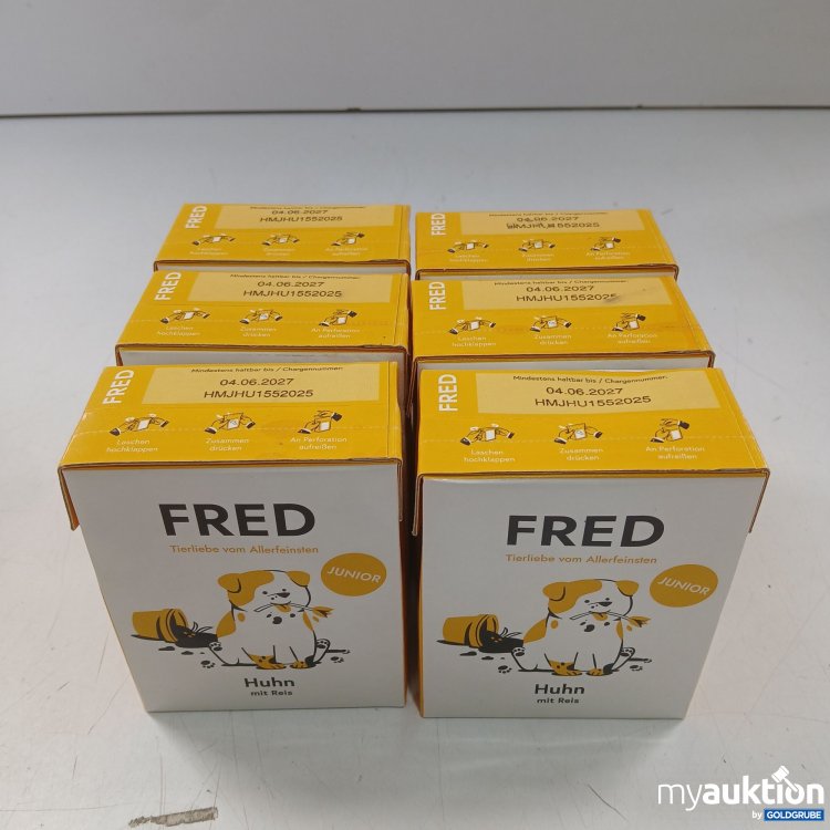 Artikel Nr. 958973: Fred Tierliebe vom Allerfeinsten Junior Huhn mit Reis 6x390g  