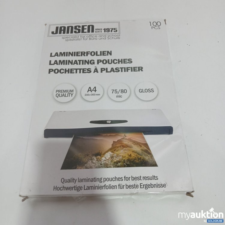 Artikel Nr. 839974 Artikel Nr. 839974: Jansen Laminierfolien A4 100 Stück