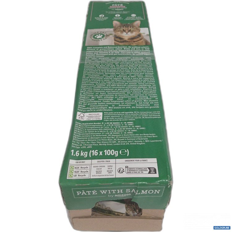 Artikel Nr. 950974: Amazon Katzenfutter Pastete mit Lachs 16x100g 