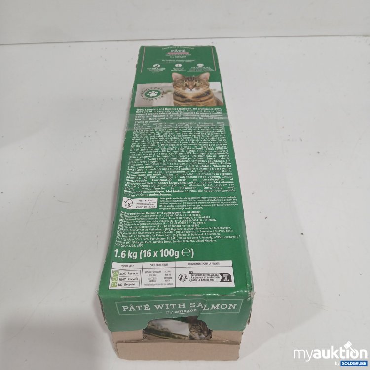 Artikel Nr. 950974: Amazon Katzenfutter Pastete mit Lachs 16x100g 