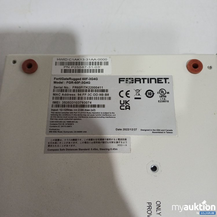 Artikel Nr. 960974: Fortinet FortiGate Rugged 60F-3G4G FGR-60F-3G4G 