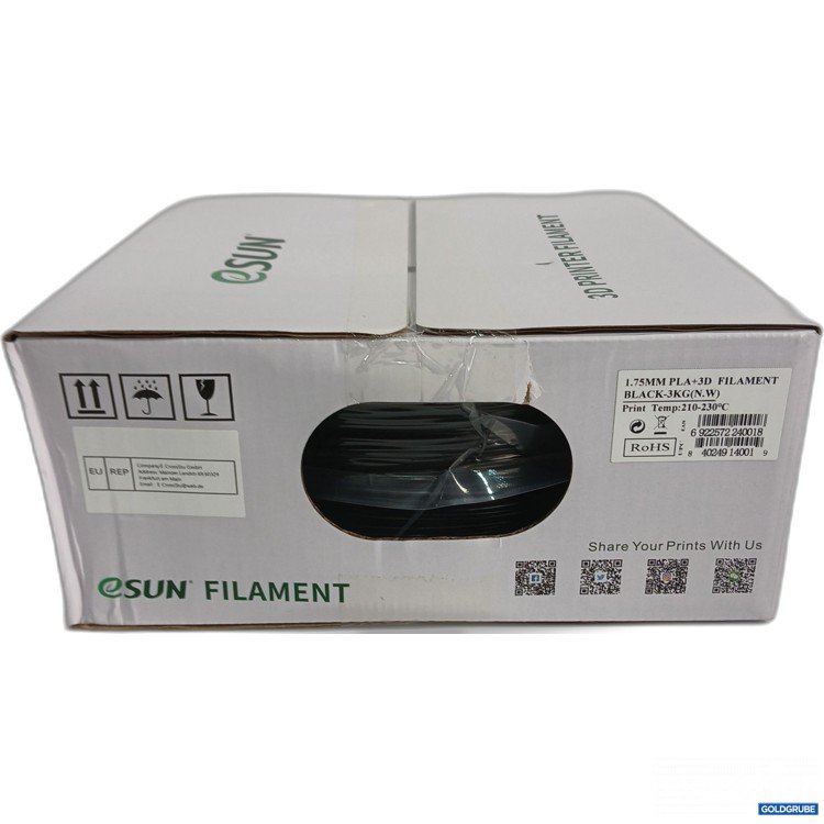 Artikel Nr. 967974: Sun 3D Printer Filament 1.75mm Pla+3D Black 3kg 