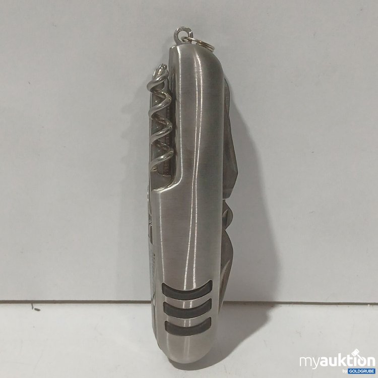 Artikel Nr. 524975: Trio Taschenmesser silber Edelstahl mit 10 verschiedenen Funktionen Länge: 9 cm