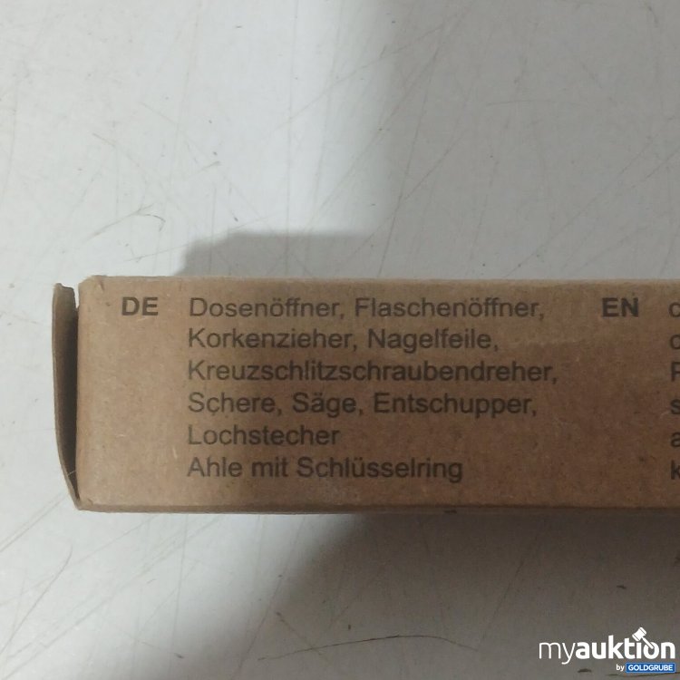 Artikel Nr. 524975: Trio Taschenmesser silber Edelstahl mit 10 verschiedenen Funktionen Länge: 9 cm