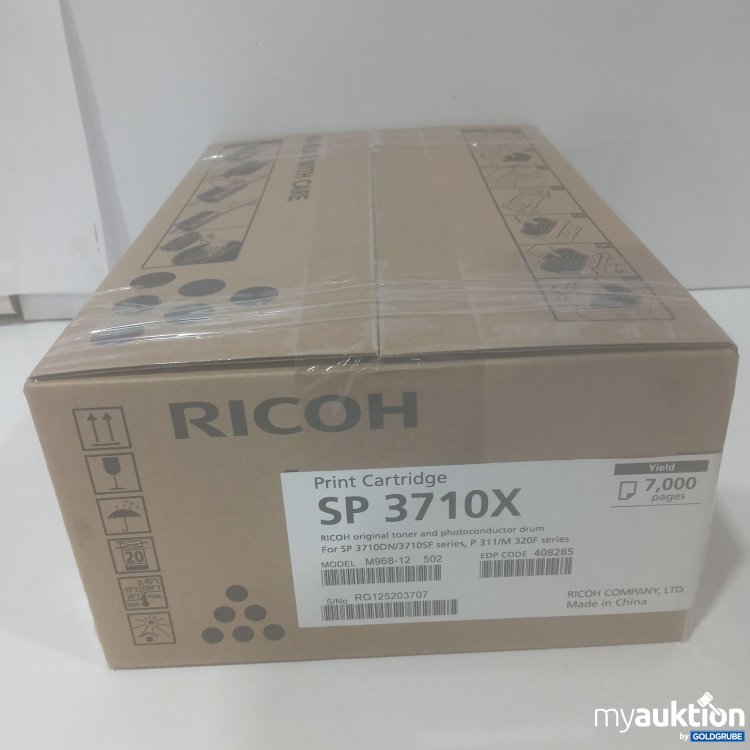 Artikel Nr. 870975 Artikel Nr. 870975: Ricoh Print Cartridge SP 3710X Toner & Photoconductor