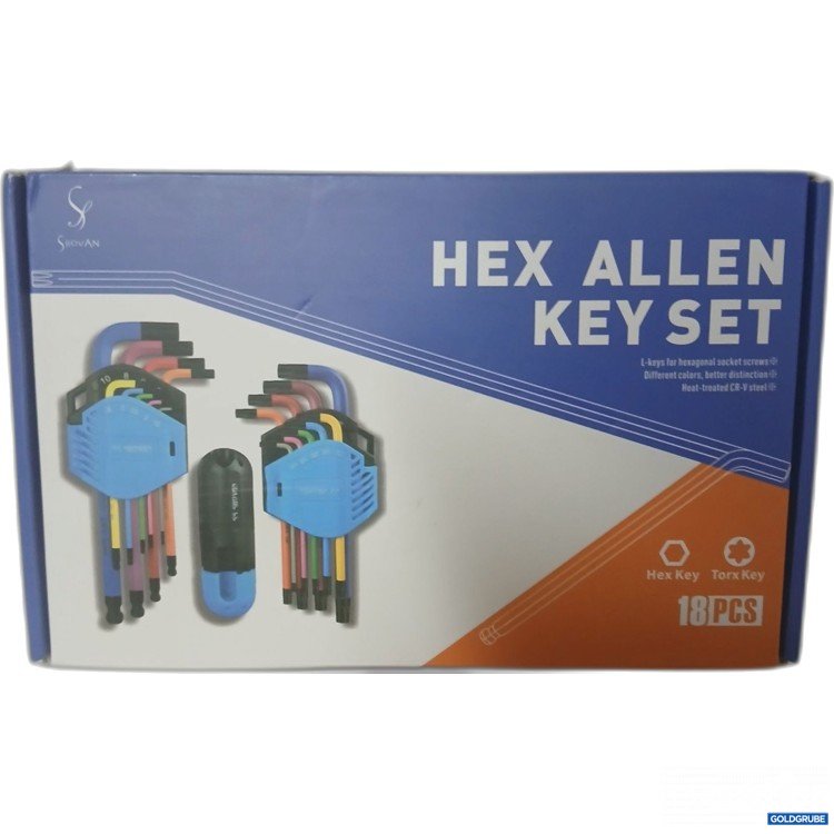 Artikel Nr. 912975: Shovan Hex Allen Key Set 18Pcs