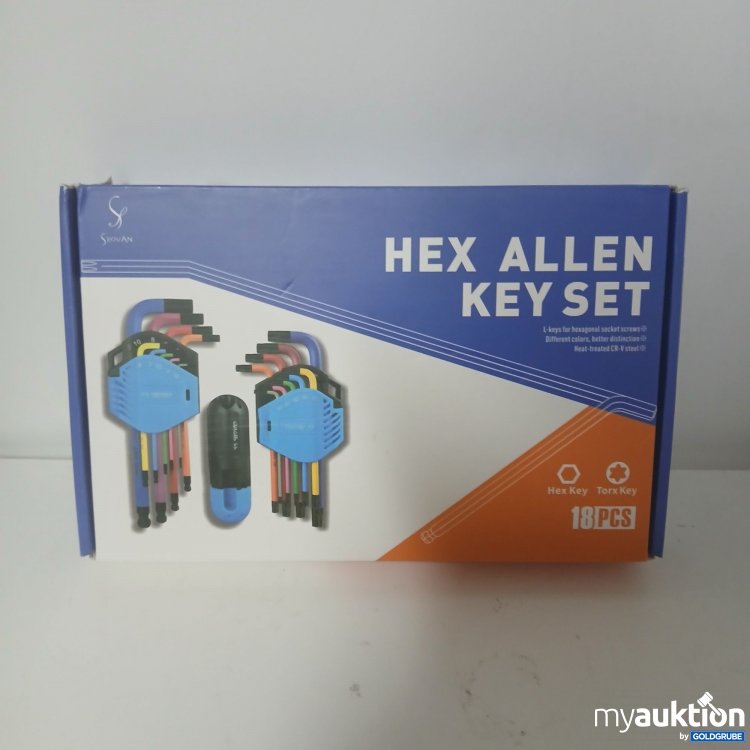 Artikel Nr. 912975: Shovan Hex Allen Key Set 18Pcs