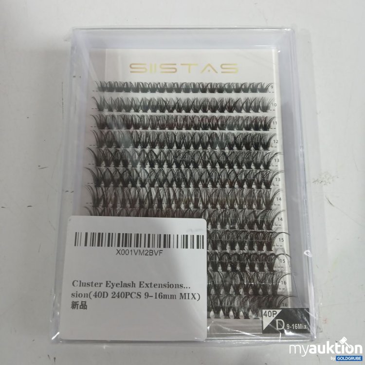 Artikel Nr. 918975: Siistas Cluster Eyelash Extensions 40D 240PCS 9-16mm MIX