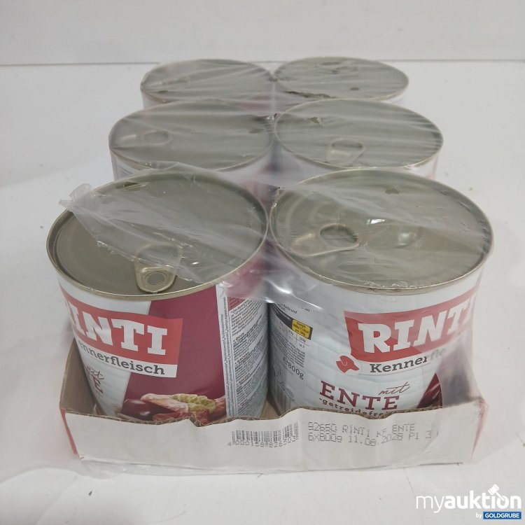 Artikel Nr. 950975: Rinti Kennerfleisch Ente 6x800g 