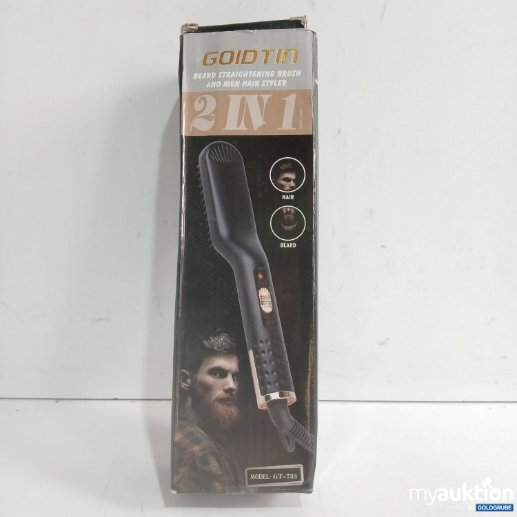 Artikel Nr. 955975 Artikel Nr. 955975: Goid Tin Beard Straightening Brush 2in1
