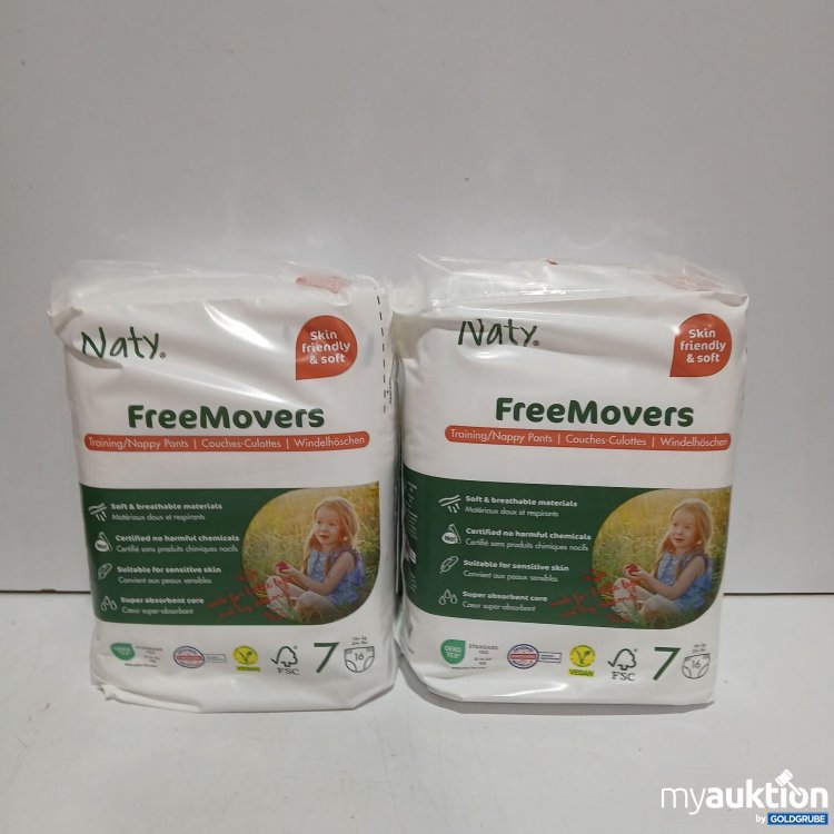 Artikel Nr. 462976 Artikel Nr. 462976: Naty FreeMovers Nappy Pants Gr 7 2x16Stk