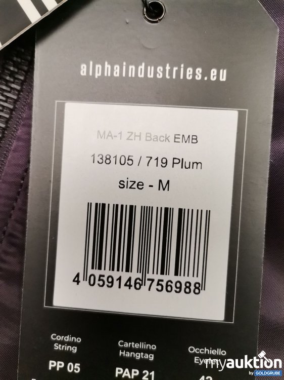 Artikel Nr. 836976 Artikel Nr. 836976: Alpha Industries Jacke