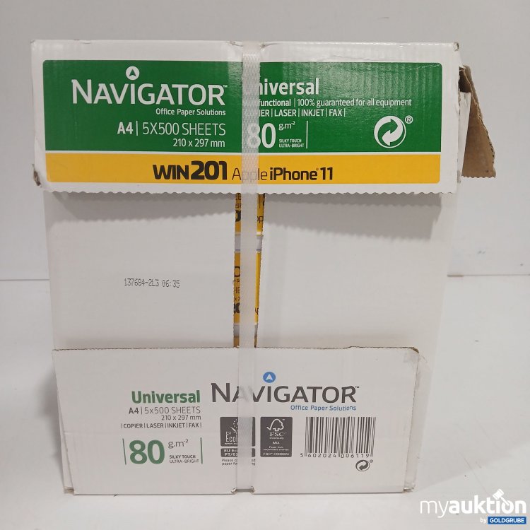 Artikel Nr. 887976 Artikel Nr. 887976: Navigator Universal Kopierpapier A4 2500Blatt