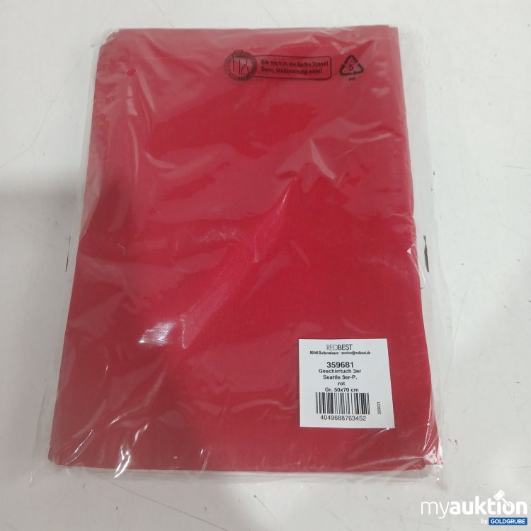 Artikel Nr. 993976 Artikel Nr. 993976: Redbest Geschirrtuch 3er Seattle rot 50x70cm