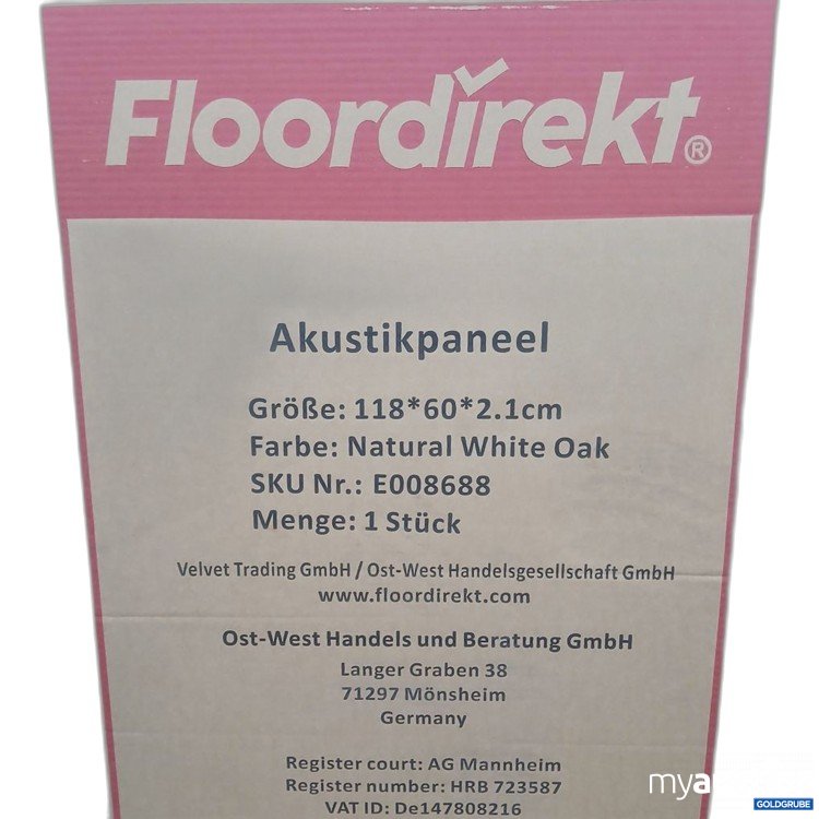 Artikel Nr. 441977: Floordirekt Akustikpaneel Natural White Oak