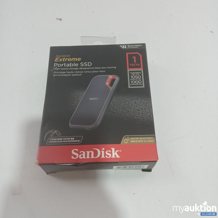 Artikel Nr. 853977 Artikel Nr. 853977: SanDisk Extreme Portable SSD 1TB