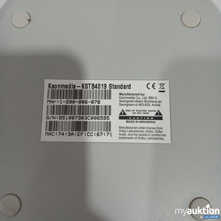 Artikel Nr. 888977: A1 KSTB4019 Standard laut Foto 