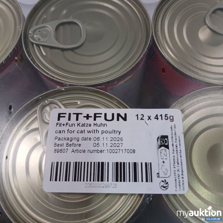 Artikel Nr. 958977: Fit+Fun Katze Huhn 12x415g