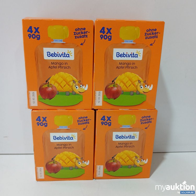Artikel Nr. 834978: Bebivita Mango in Apfel Pfirsich  4x360g