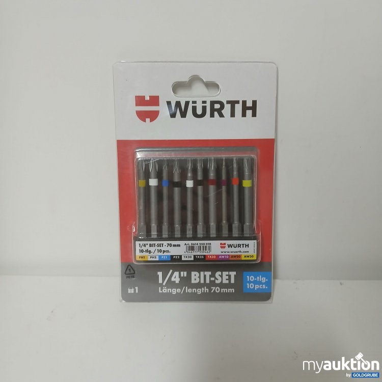 Artikel Nr. 912978: Würth 1/4" Bit-Set 10tlg.