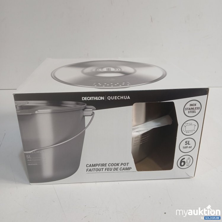 Artikel Nr. 468979 Artikel Nr. 468979: Decathlon Quechua Campfire Cook Pot 5L Edelstahl