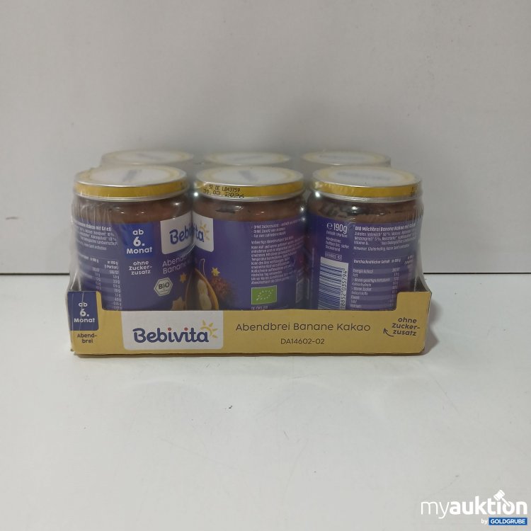Artikel Nr. 834979: Bebivita  Abendbrei Banane Kakao 6x190g