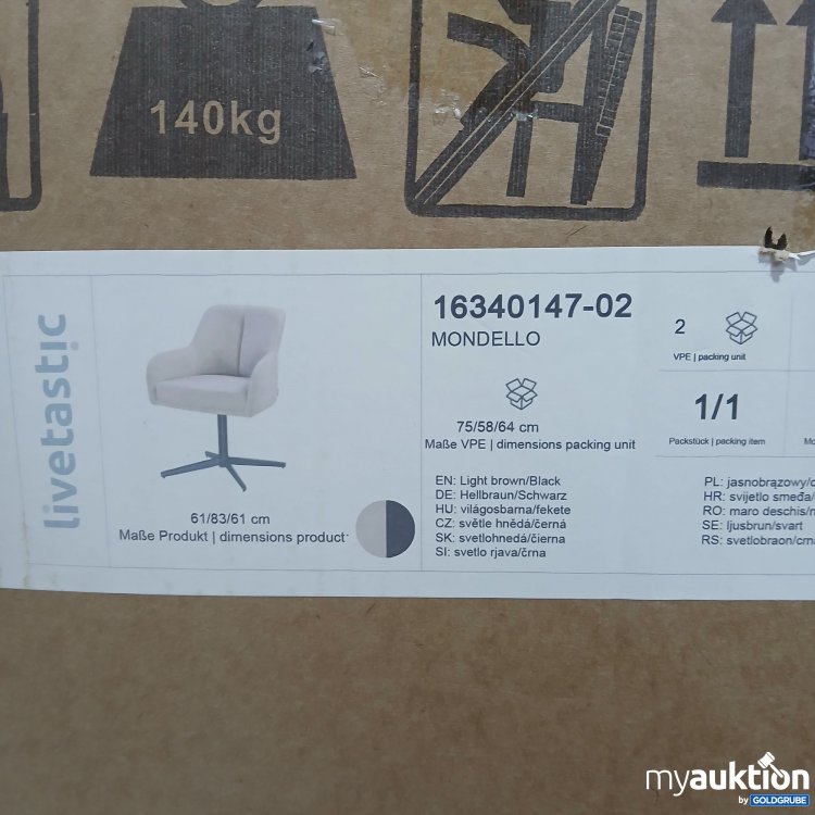 Artikel Nr. 881979 Artikel Nr. 881979: Livetastic Mondello Stühle light-brown 16340147-02 2Stk