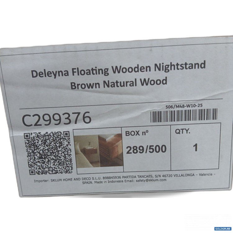 Artikel Nr. 959979: Sklum Deleyna Floating Wooden Nightstand Brown Natural Wood 289/500