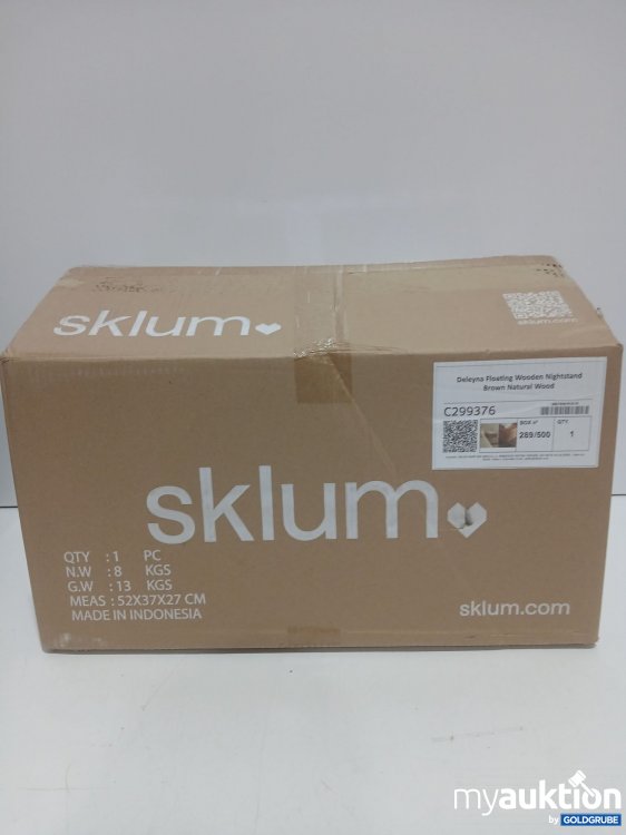 Artikel Nr. 959979: Sklum Deleyna Floating Wooden Nightstand Brown Natural Wood 289/500