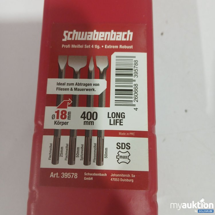 Artikel Nr. 872980: Schwabenbach Profi Meißel Set 4tlg. 18mm Körper 400mm 
