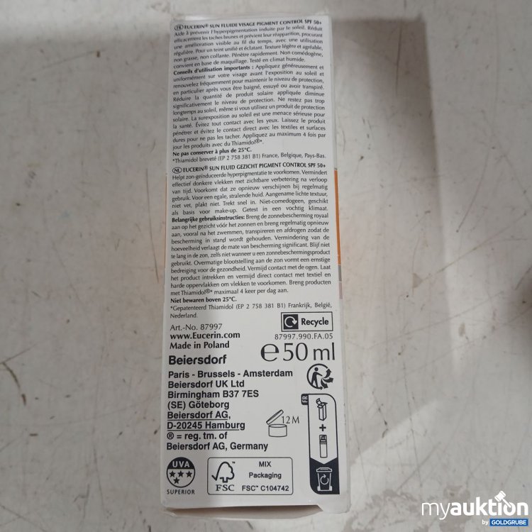 Artikel Nr. 917980: Eucerin Pigment Control Sun Fluid SPF 50+ 50 ml