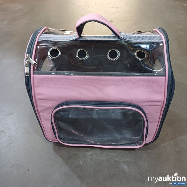 Artikel Nr. 931980 Artikel Nr. 931980: Haustier-Transportbox / Rucksack, Pink, ca.36x35x25cm