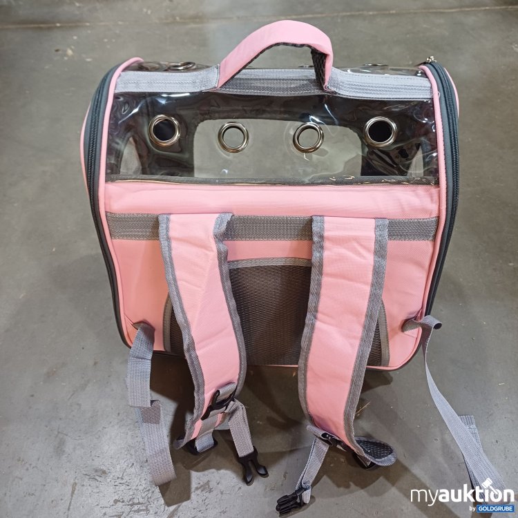Artikel Nr. 931980 Artikel Nr. 931980: Haustier-Transportbox / Rucksack, Pink, ca.36x35x25cm