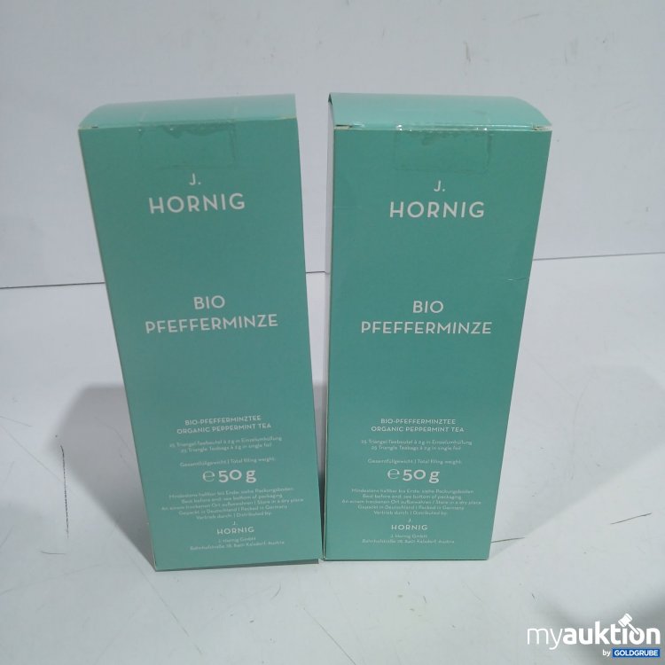 Artikel Nr. 998980 Artikel Nr. 998980: J. Hornig Bio Pfefferminztee 50g
