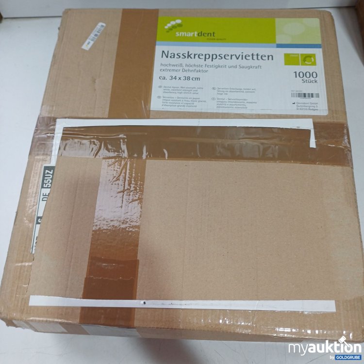 Artikel Nr. 446981 Artikel Nr. 446981: Smartdent Nasskreppservietten, Hochweiß, ca.34x38cm, 1000Stk