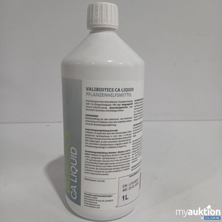 Artikel Nr. 817981 Artikel Nr. 817981: Valibiotics Ca Liquid Pflanzenhilfsmittel 1L