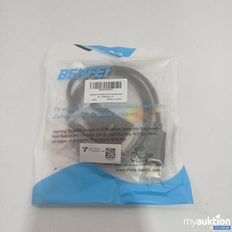 Artikel Nr. 910981 Artikel Nr. 910981: Benfei DisplayPort to DVI Adapter