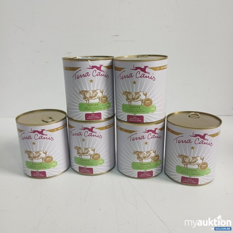 Artikel Nr. 463982: Terra Canis Senior Hundefutter Rind mit Sellerie Aprikose Kräuter 6x 800g