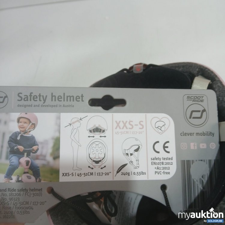 Artikel Nr. 468982 Artikel Nr. 468982: Scoot and Ride Safety Helmet XXS-S 45-51 cm Rosa