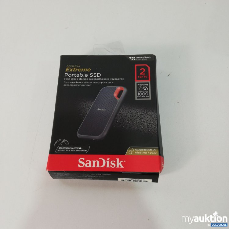 Artikel Nr. 782982 Artikel Nr. 782982: SanDisk Extreme Portable SSD 2TB