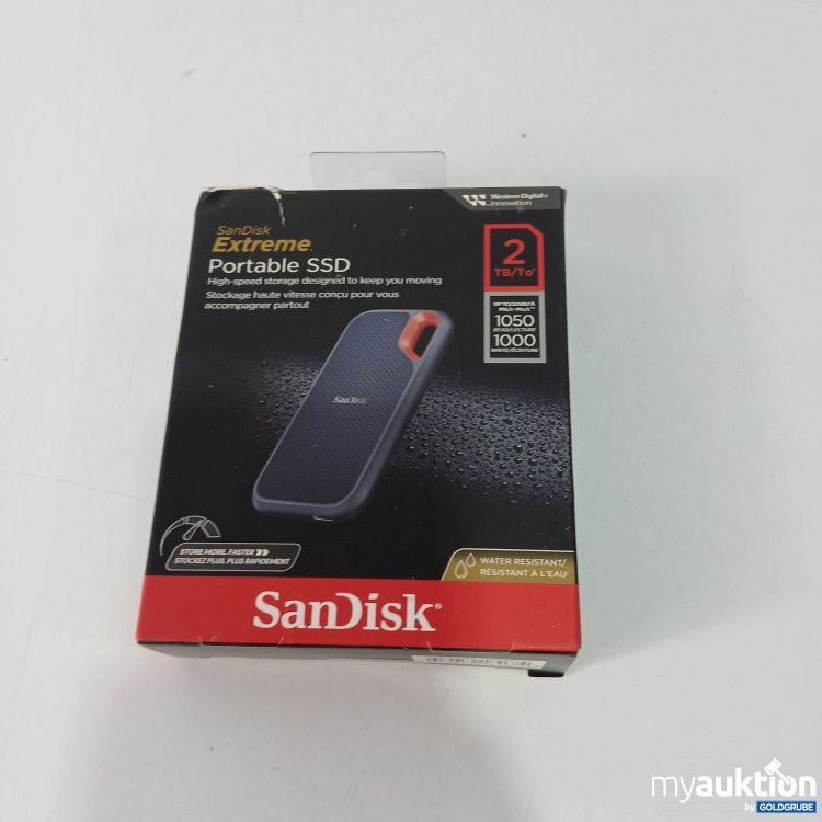 Artikel Nr. 803982 Artikel Nr. 803982: SanDisk Extreme Portable SSD 2TB
