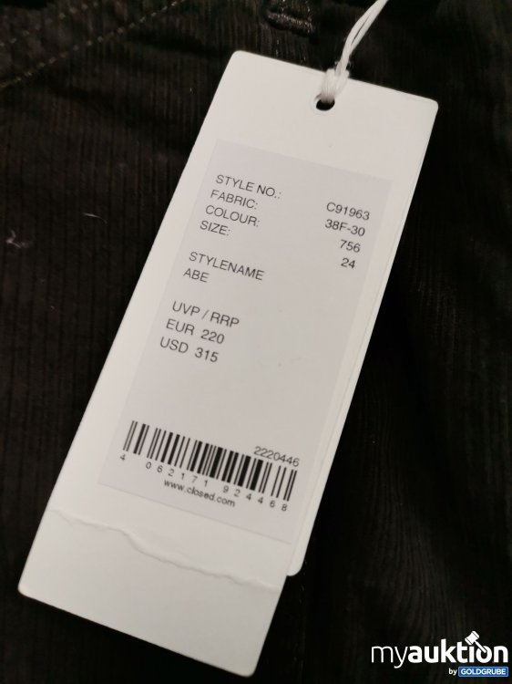 Artikel Nr. 864982 Artikel Nr. 864982: Closed Cordhose