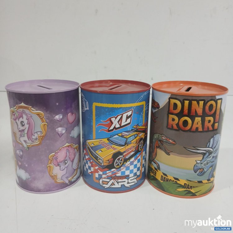 Artikel Nr. 928982: Kinder Sparbüchse 3Stk ca. 11cm 