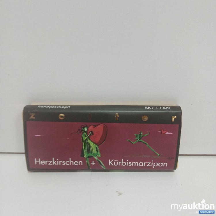 Artikel Nr. 819983: Zotter Schokolade Herzkirschen+Kürbismarzipan 70g