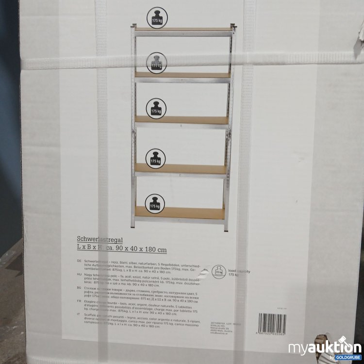 Artikel Nr. 857983 Artikel Nr. 857983: XxxLutz Schwerlastregal LxBxH ca. 90x40x180cm